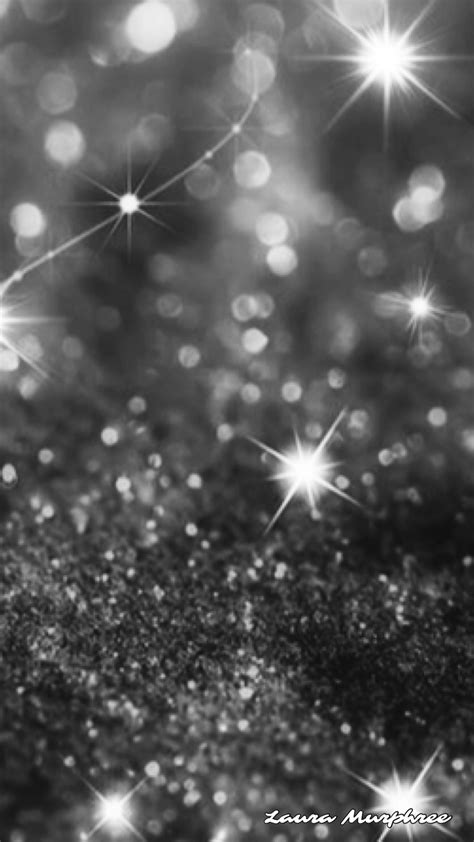 black and white glitter background